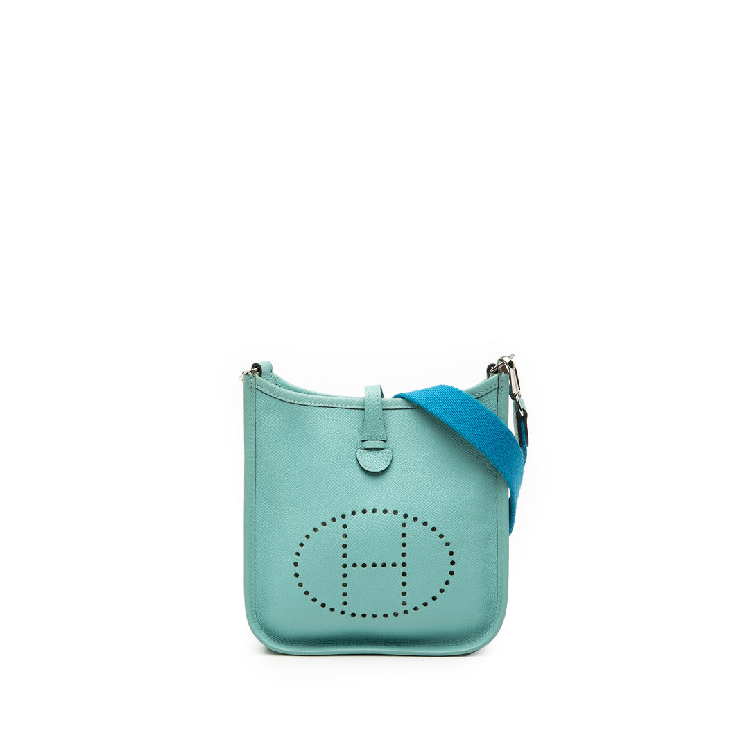 Hermès Sac bandoulière Evelyne I Epsom TPM Bleu – vue principale – GABY PARIS