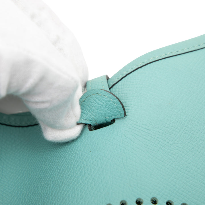 Hermès Sac bandoulière Evelyne I Epsom TPM Bleu – vue 5 – GABY PARIS