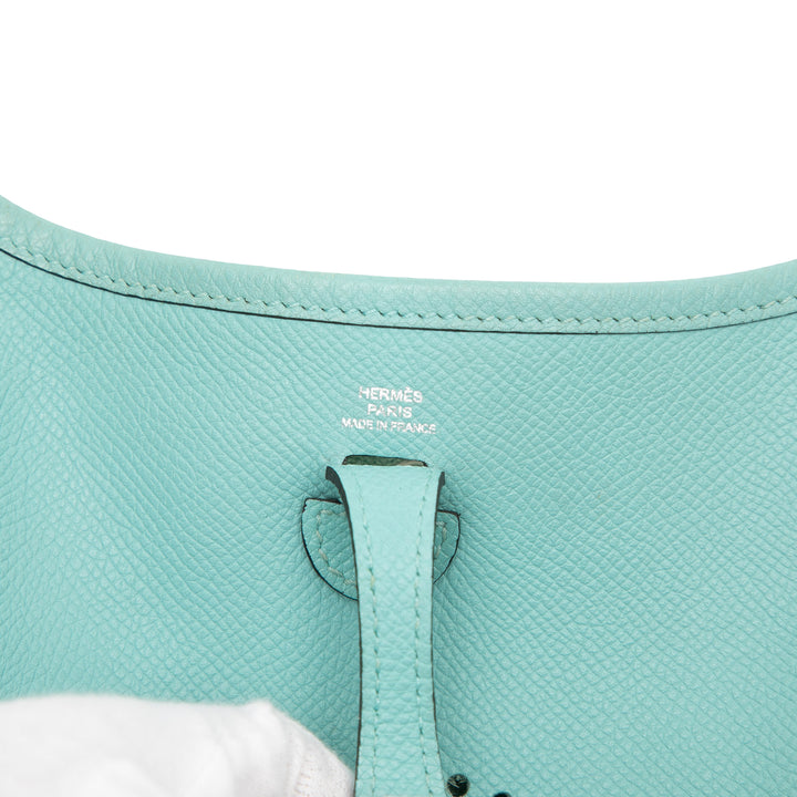 Hermès Sac bandoulière Evelyne I Epsom TPM Bleu – vue 6 – GABY PARIS