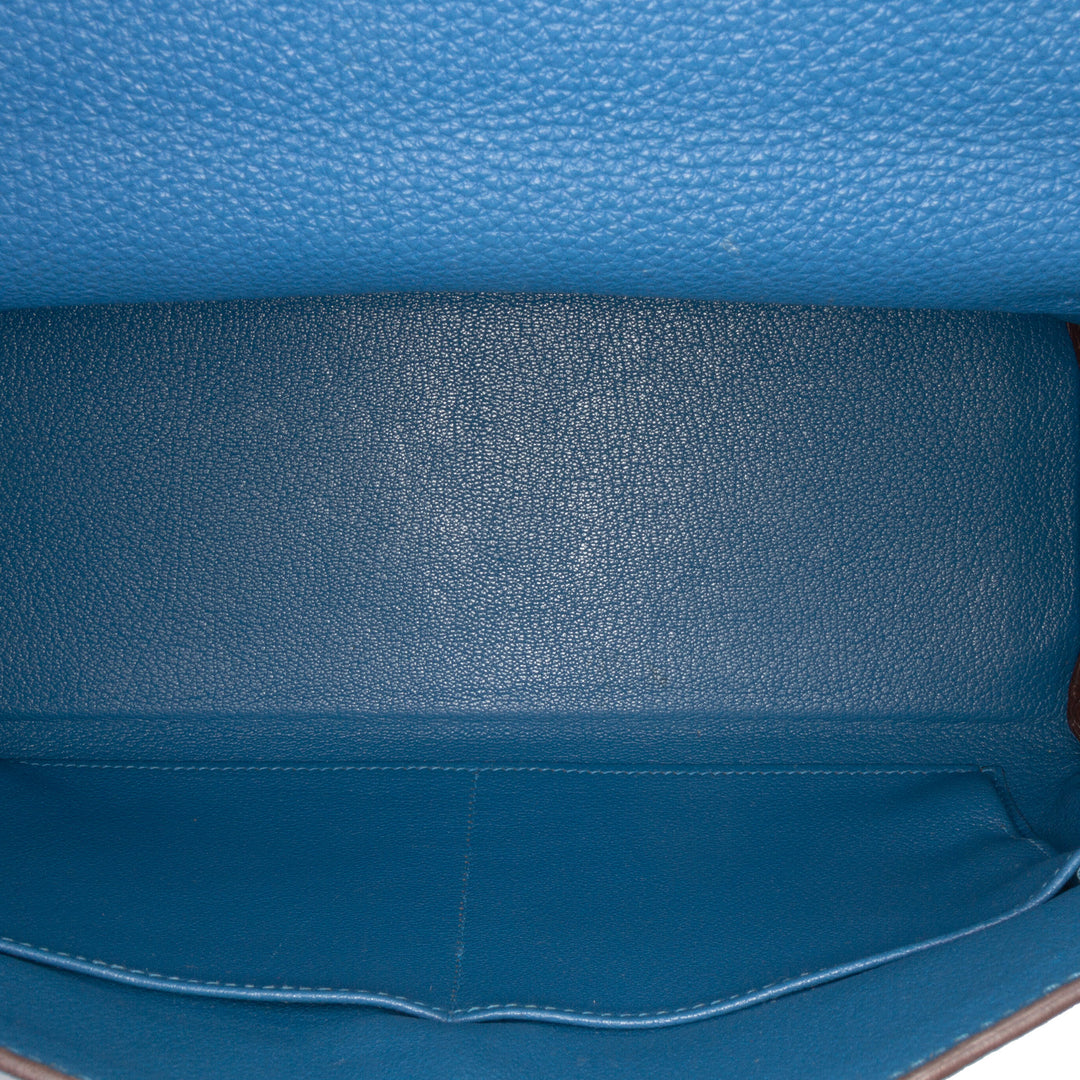 Hermès Togo Kelly II Retourne 32 Bleu