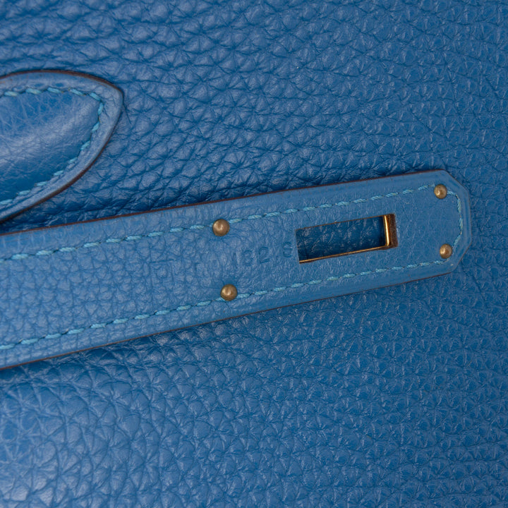 Hermès Togo Kelly II Retourne 32 Bleu