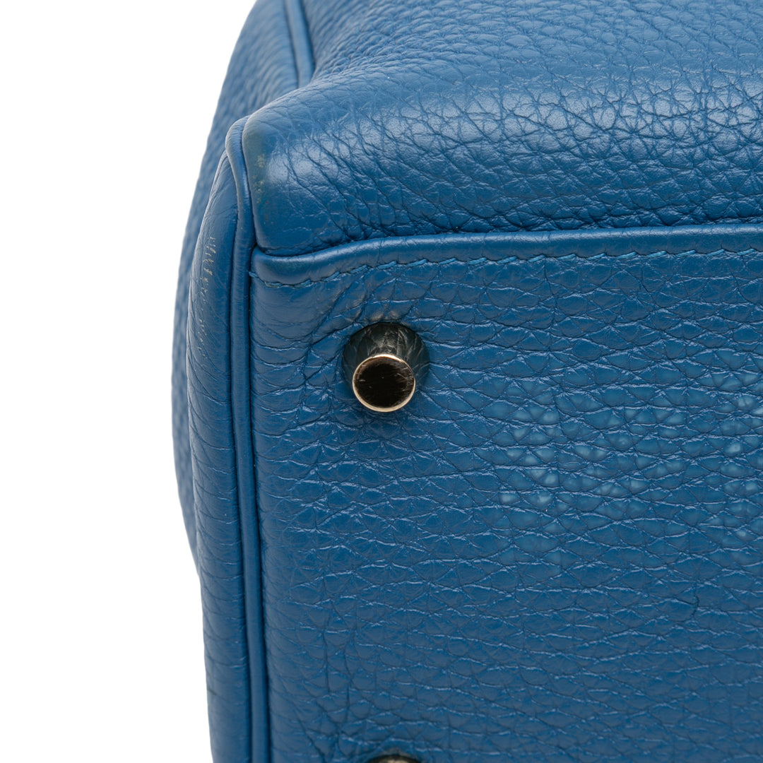 Hermès Togo Kelly II Retourne 32 Bleu