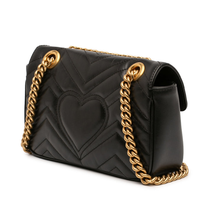 Gucci Small GG Marmont Matelasse Cuir Sac bandoulière