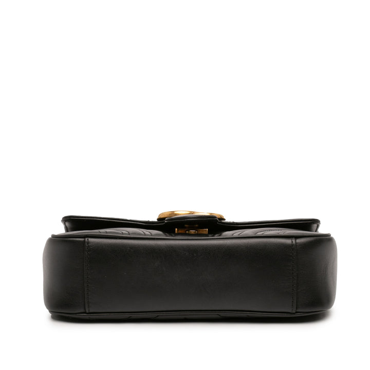 Gucci Small GG Marmont Matelasse Cuir Sac bandoulière