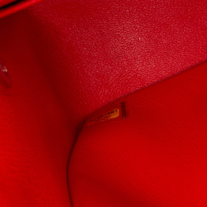 Chanel Classic Carré Rayé Rabat simple Mini Cuir