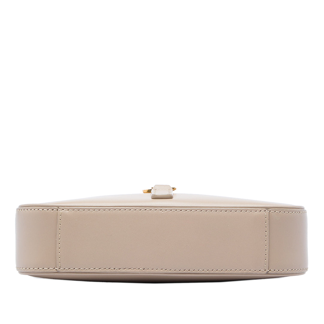 Saint Laurent Sac porté épaule Le 5 a 7 Mini Cuir de veau lisse Marron – vue 3 – GABY PARIS