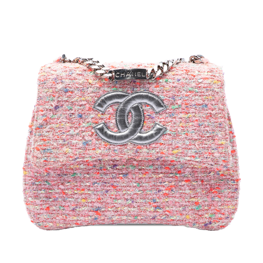 Chanel CC Confetti à rabat Tweed
