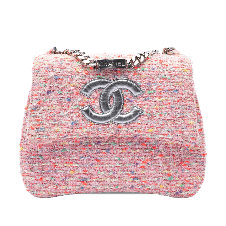 Chanel CC Confetti à rabat Tweed
