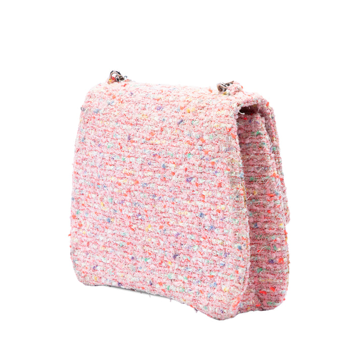 Chanel CC Confetti à rabat Tweed