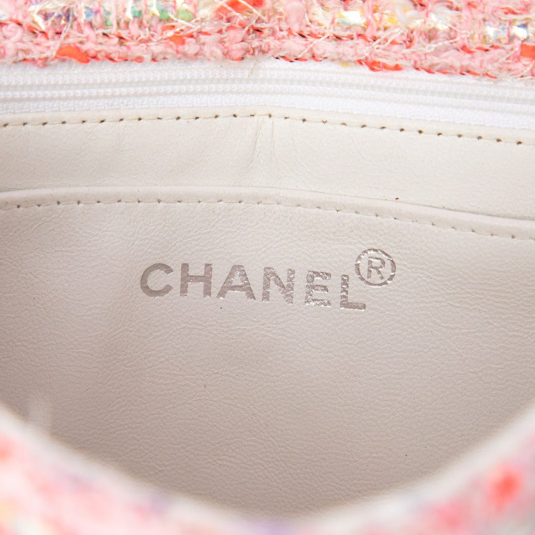 Chanel CC Confetti à rabat Tweed