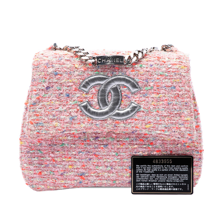 Chanel CC Confetti à rabat Tweed