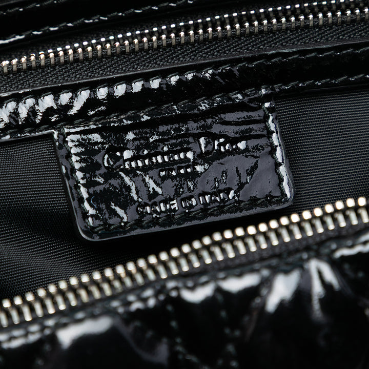 Dior Large Cuir verni Cannage Lady Dior Soft Shopping Cabas