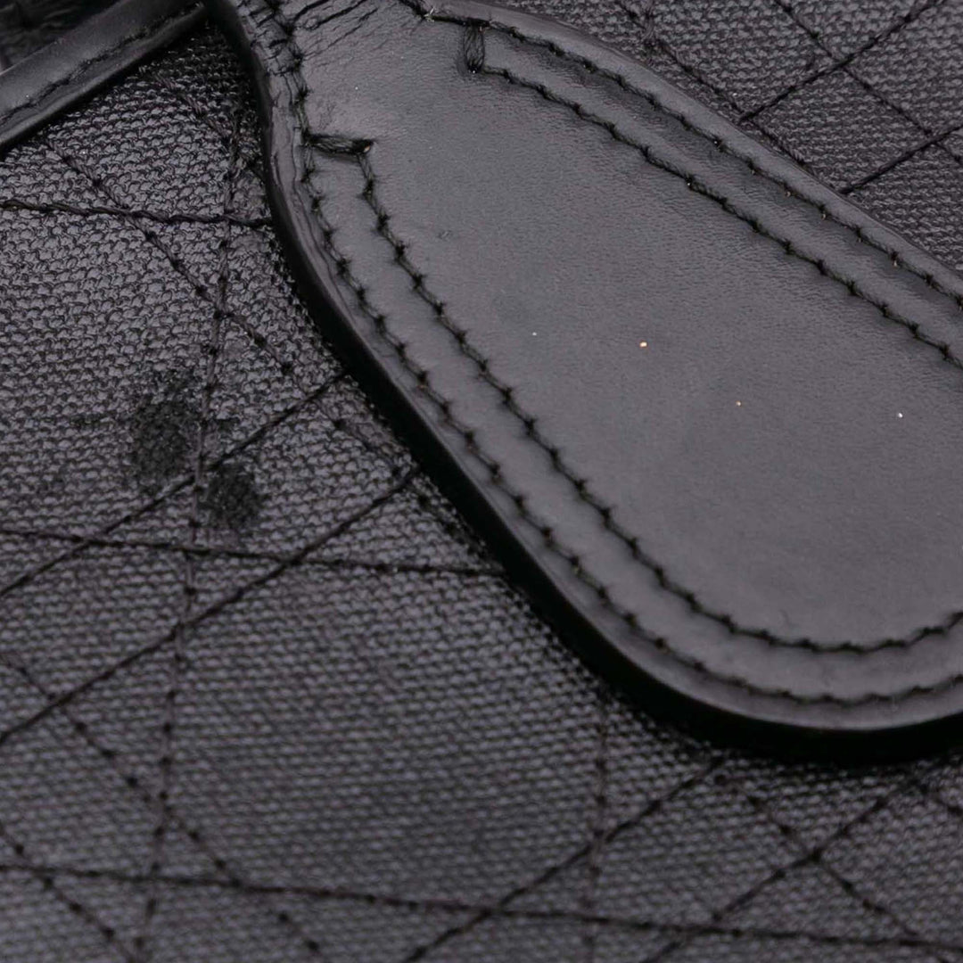 Dior Medium Coated Toile Cannage Panarea Cabas Noir – GABY PARIS Authentique
