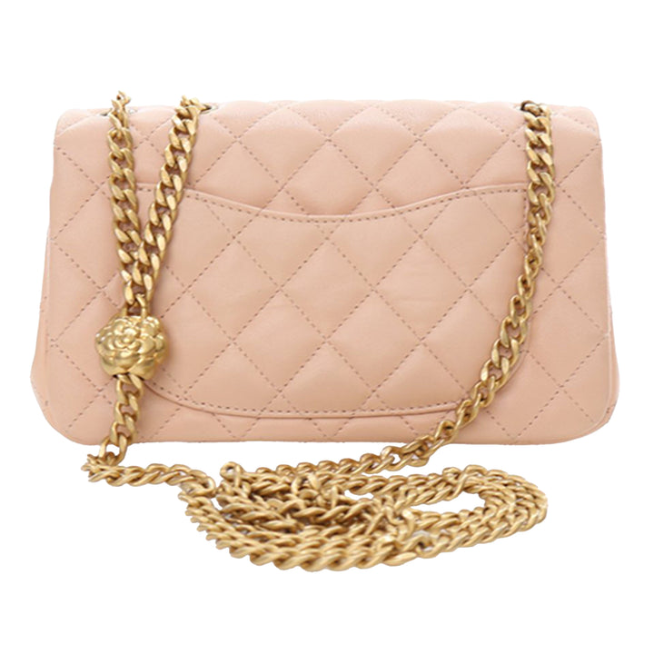Chanel Mini Rectangular Classic Cuir d’agneau Sweet Camellia à rabat – GABY PARIS Authentique