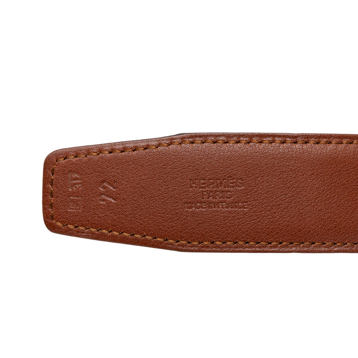 Hermès Chevre Mysore Cadena H Réversible Ceinture Cuir