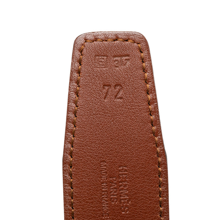 Hermès Chevre Mysore Cadena H Réversible Ceinture Cuir