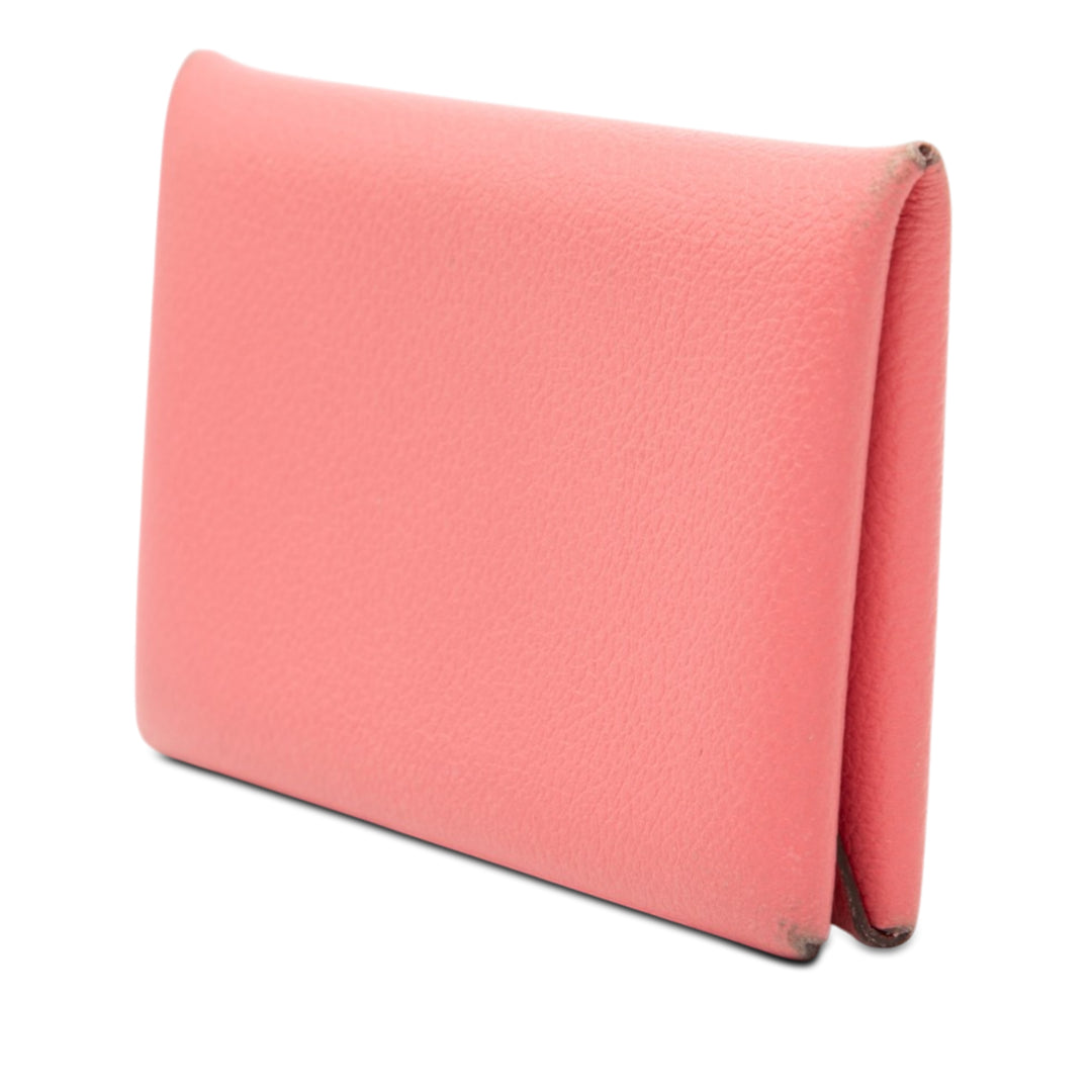 Hermès Chevre Mysore Calvi Porte-cartes Cuir