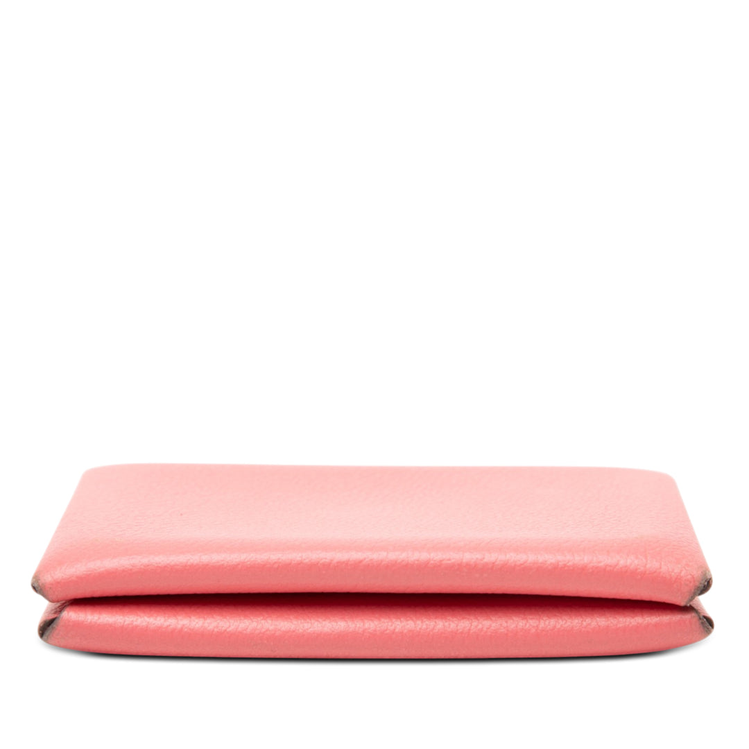 Hermès Chevre Mysore Calvi Porte-cartes Cuir