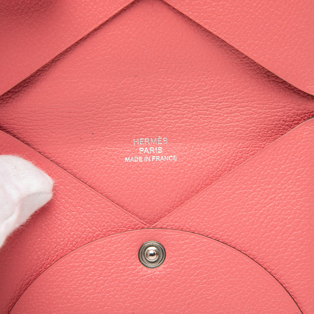 Hermès Chevre Mysore Calvi Porte-cartes Cuir