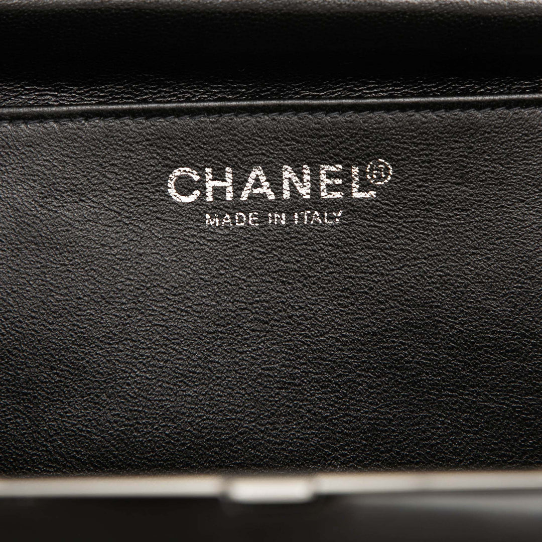 Chanel CC Chocolate Bar Cuir d'agneau Frame Sac à main