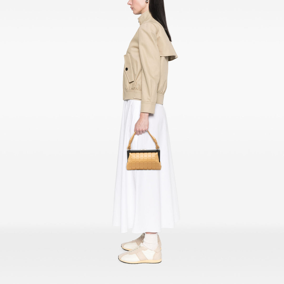 Chanel CC Chocolate Bar Cuir d'agneau Frame Sac à main