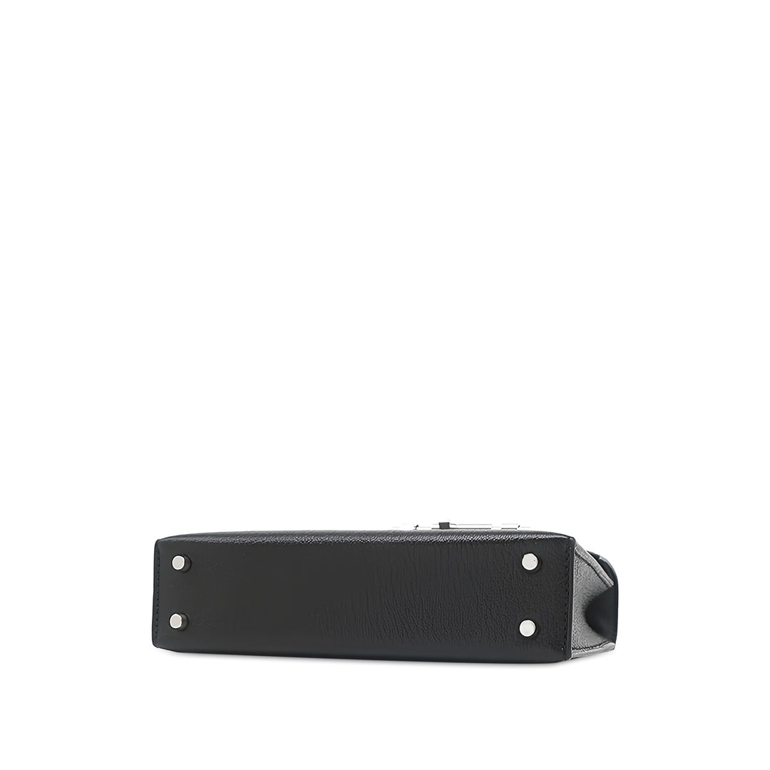 Hermès Chevre Mysore Verrou Chaînee Mini Noir – vue 3 – GABY PARIS