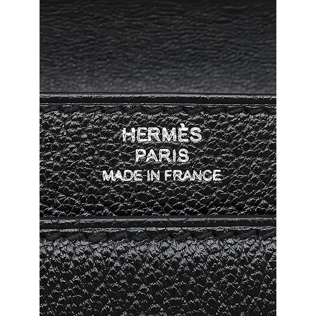 Hermès Chevre Mysore Verrou Chaînee Mini Noir – vue 5 – GABY PARIS