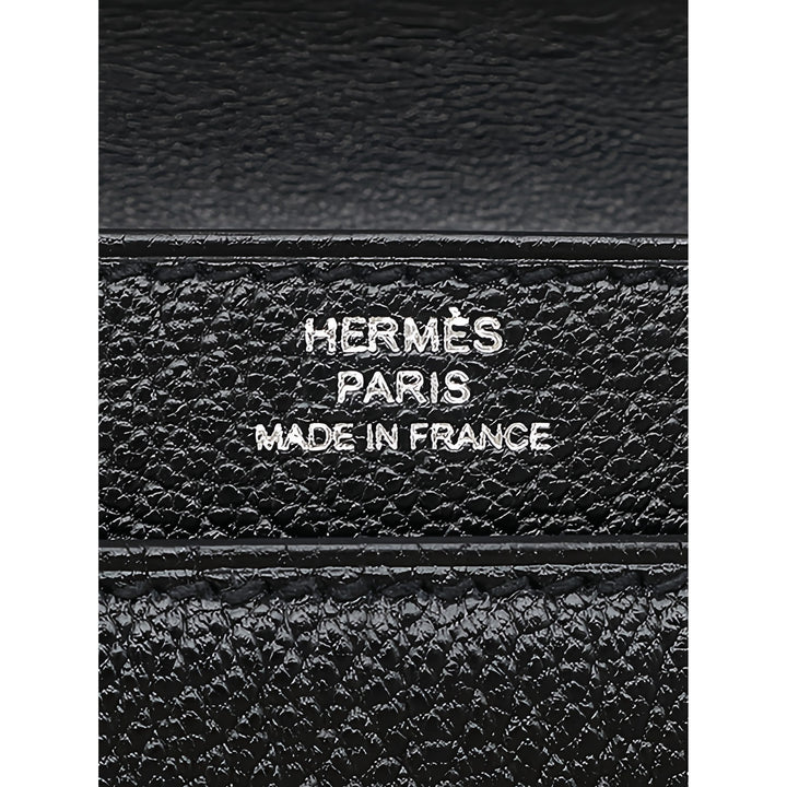 Hermès Chevre Mysore Verrou Chaînee Mini Noir – vue 5 – GABY PARIS