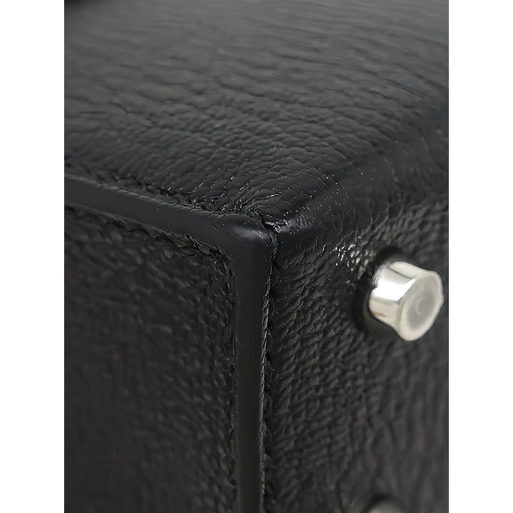 Hermès Chevre Mysore Verrou Chaînee Mini Noir – vue 9 – GABY PARIS