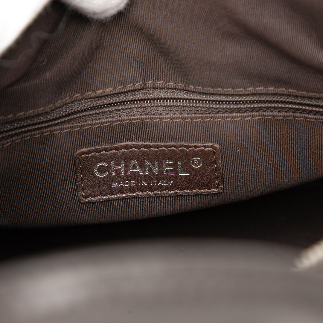 Chanel Medium Chevron Cuir d’agneau All Day Long Bowling Sac