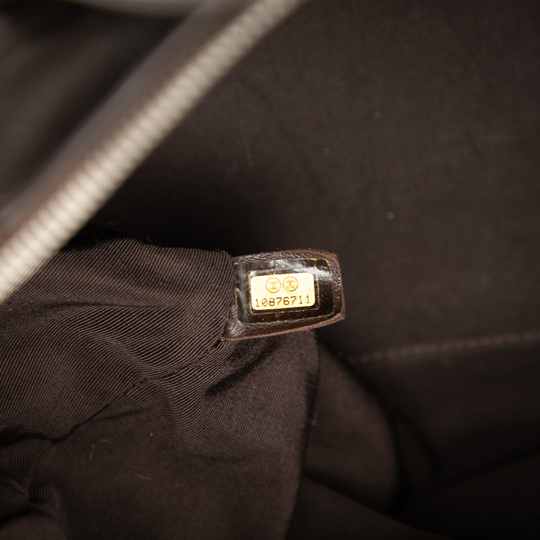 Chanel Medium Chevron Cuir d’agneau All Day Long Bowling Sac