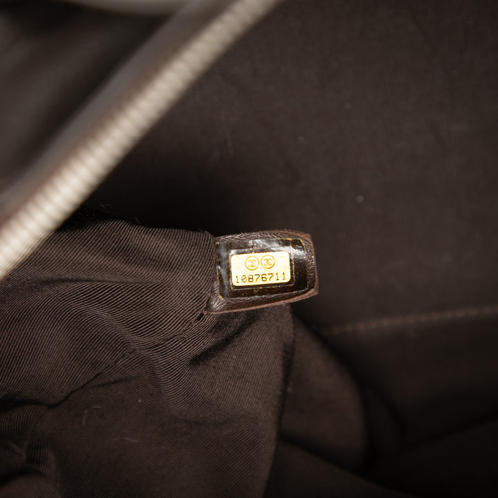 Chanel Medium Chevron Cuir d’agneau All Day Long Bowling Sac