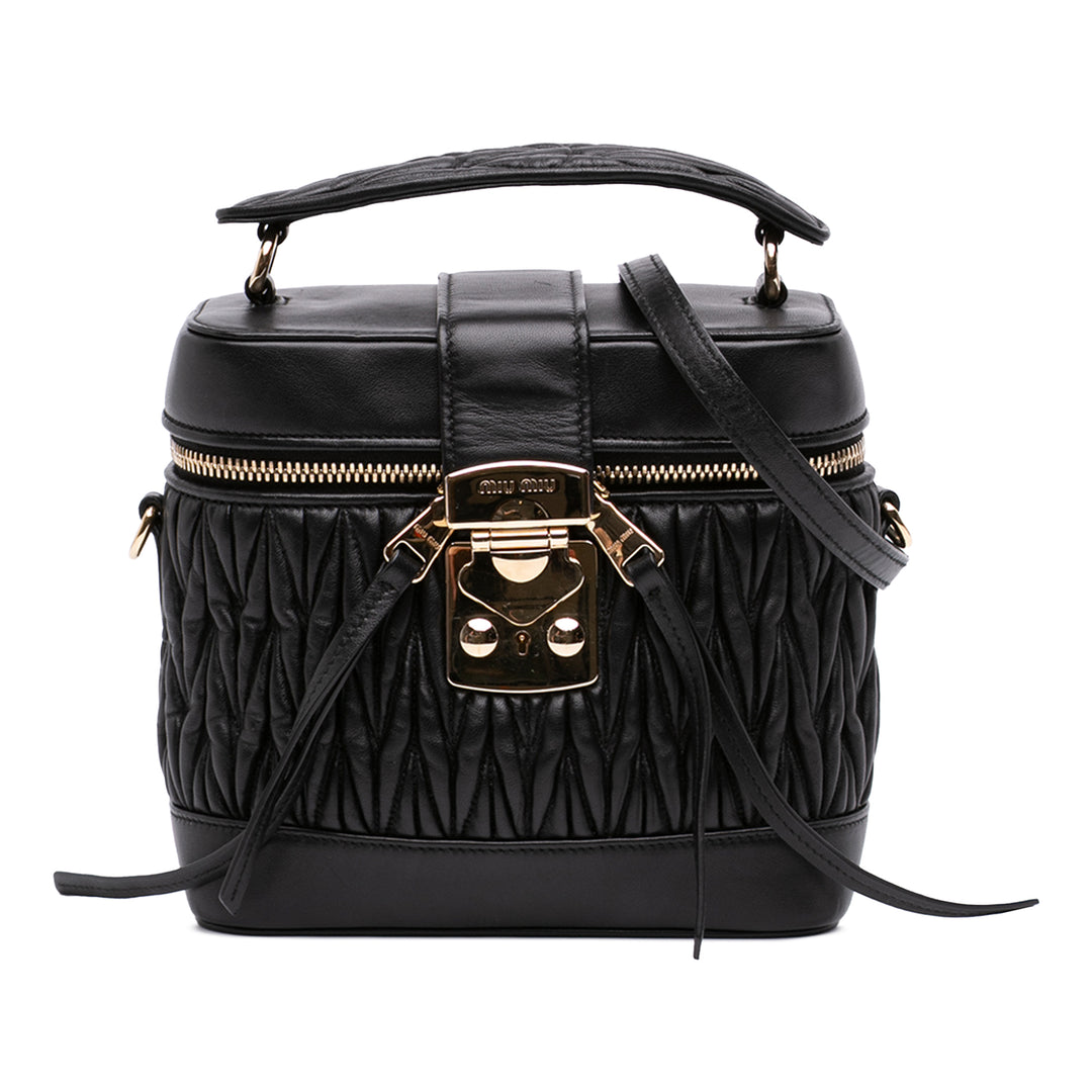 Miu Miu Micro Matelasse Nappa Vanity Sac porté croisé