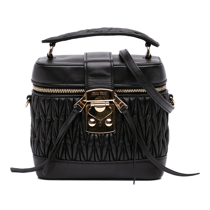 Miu Miu Micro Matelasse Nappa Vanity Sac porté croisé