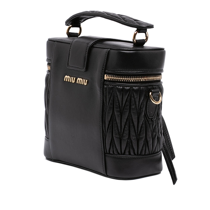 Miu Miu Micro Matelasse Nappa Vanity Sac porté croisé
