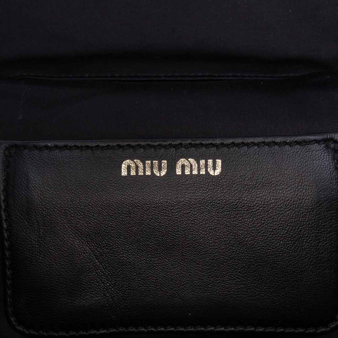Miu Miu Micro Matelasse Nappa Vanity Sac porté croisé
