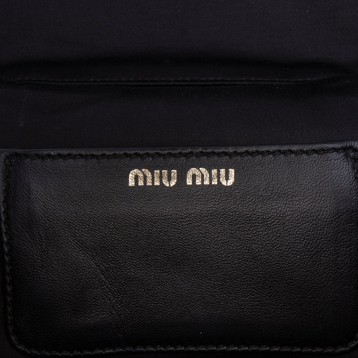 Miu Miu Micro Matelasse Nappa Vanity Sac porté croisé