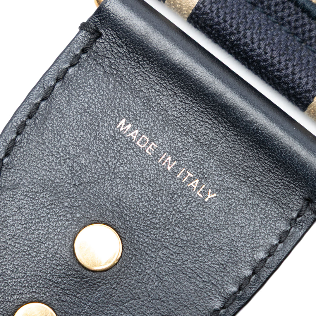 Dior brodé Toile Sac Strap