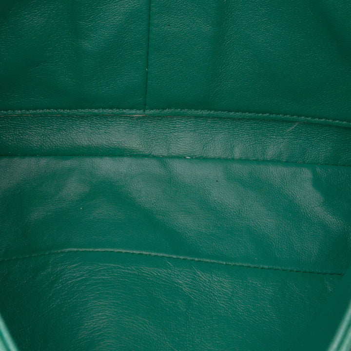 Chanel Medium Classic Cuir d’agneau Double rabat Vert