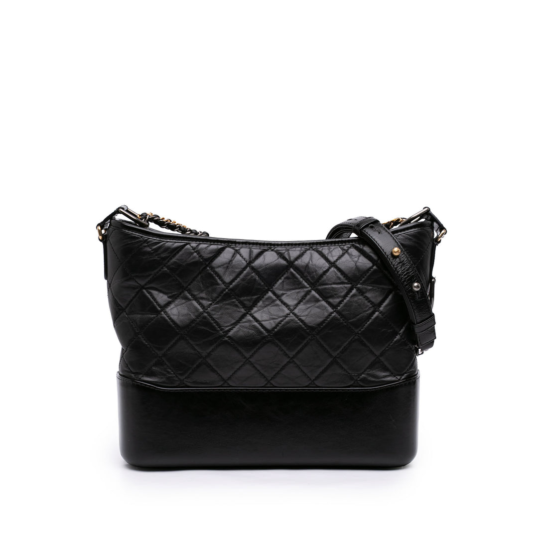 Chanel Medium vieilli Cuir de veau Gabrielle Sac porté croisé