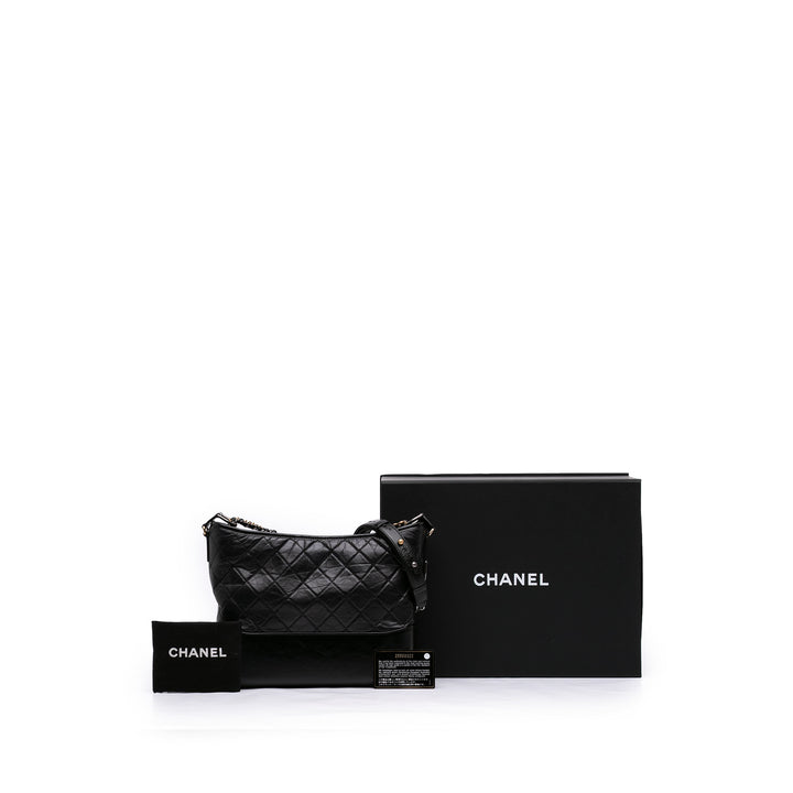 Chanel Medium vieilli Cuir de veau Gabrielle Sac porté croisé