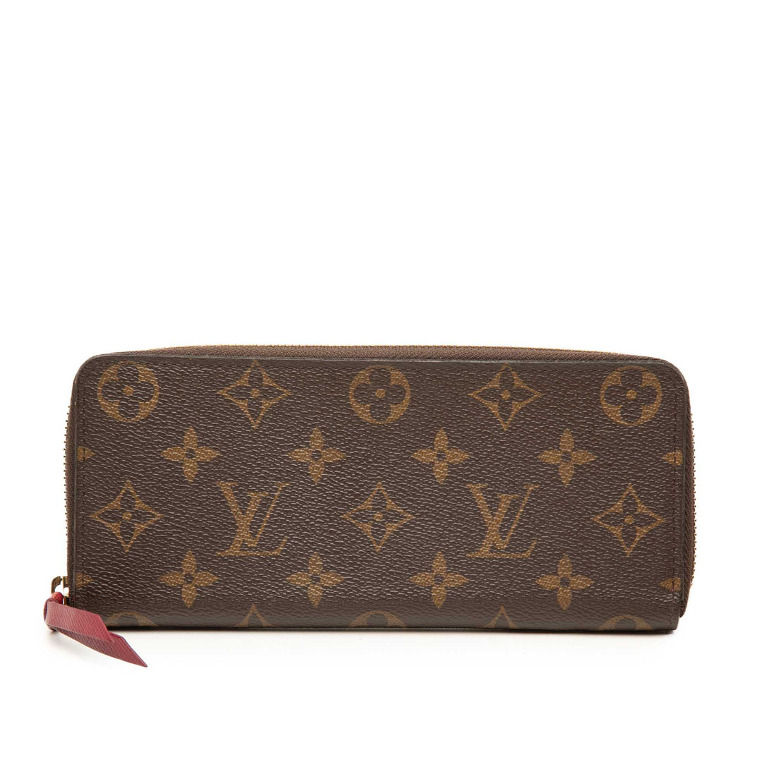 Portefeuille long Monogram Marron