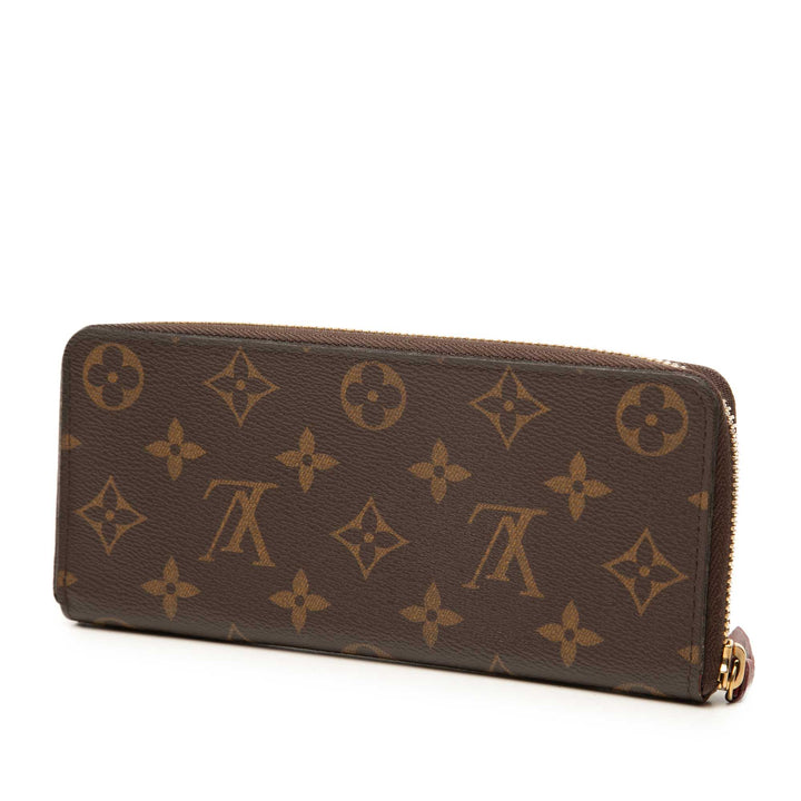 Portefeuille long Monogram Marron