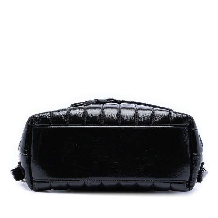 Saint Laurent Small Matelasse Cuir verni Monogram LouLou Sac à dos
