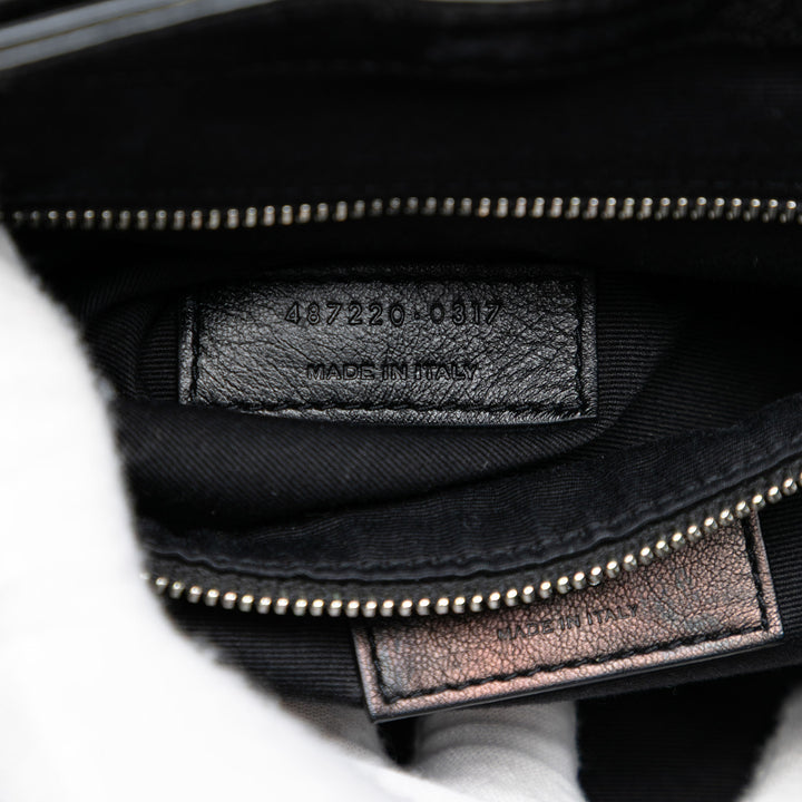 Saint Laurent Small Matelasse Cuir verni Monogram LouLou Sac à dos