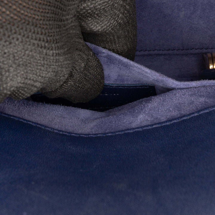 Saint Laurent Nano Cuir Sac De Jour Sac cartable Bleu – GABY PARIS Authentique
