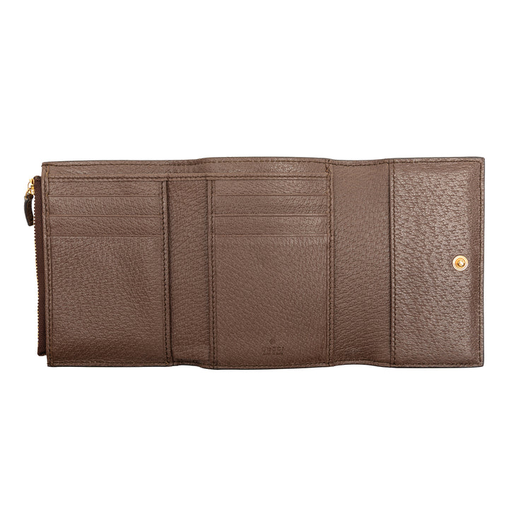 Gucci GG Supreme Web Ophidia Trifold Portefeuille