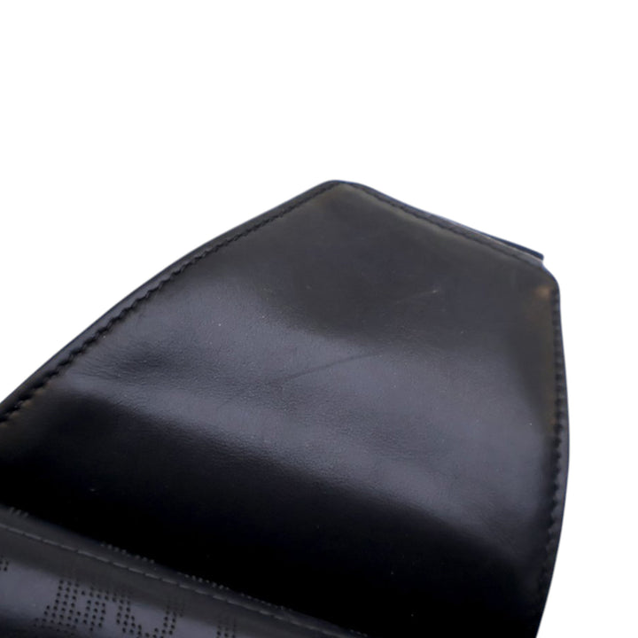 Dior Oblique Perforated Cuir de veau Galaxy Saddle Bag Noir