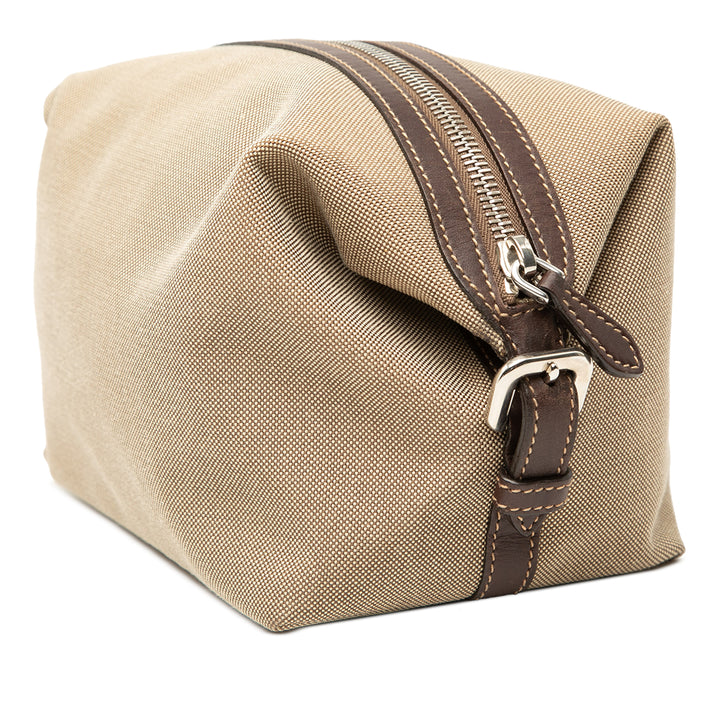 Prada Pochette Canapa Logo Beige – vue 2 – GABY PARIS