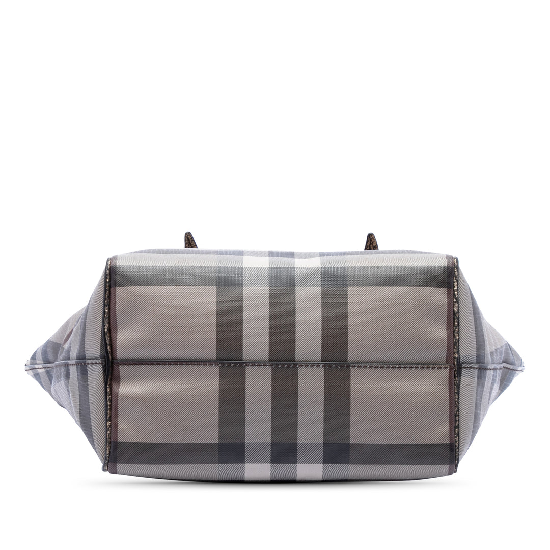 Burberry Smoke Check Salisbury Cabas Petit Toile enduite Beige – vue 3 – GABY PARIS